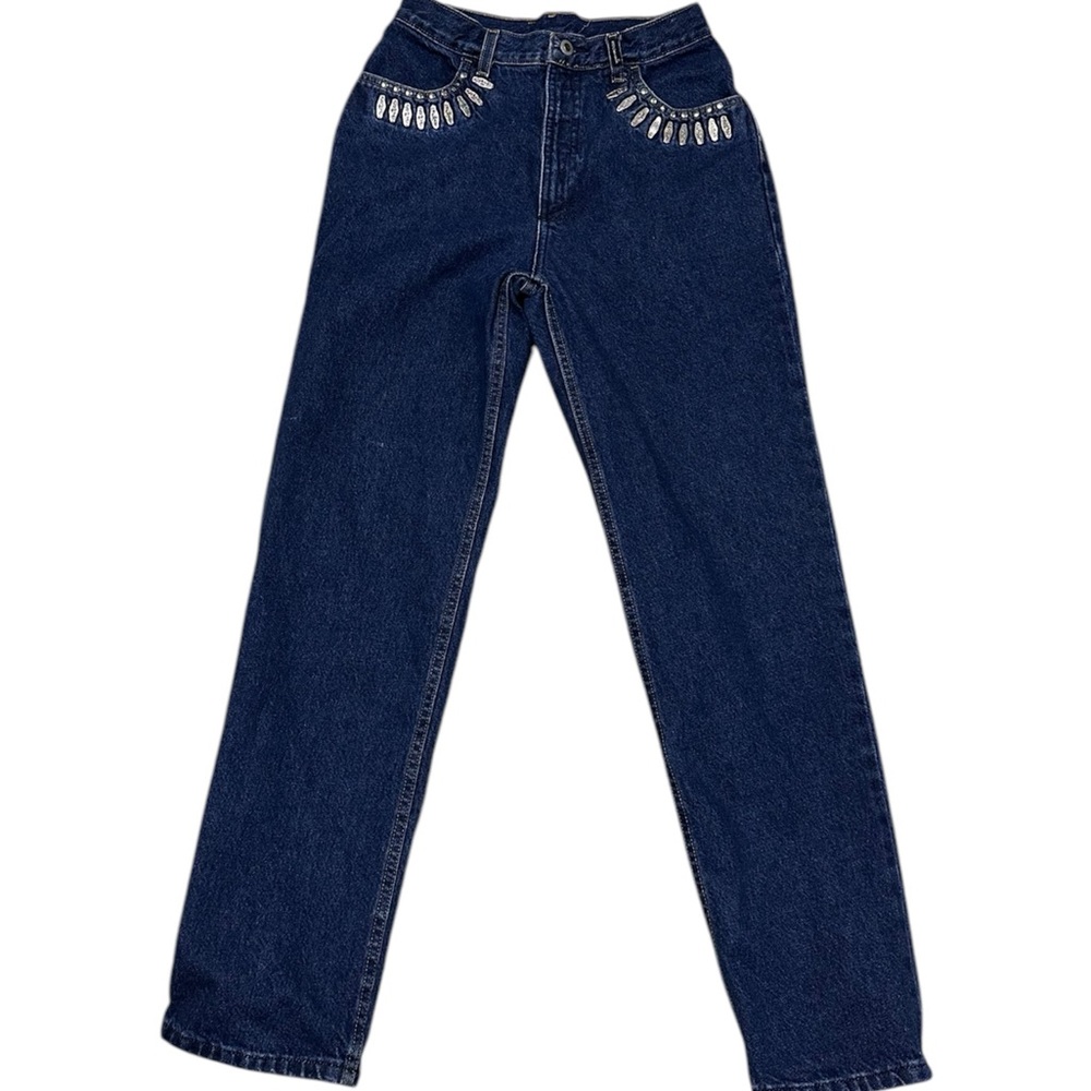 Rockies Women's Blue Jeans with Silver Accents